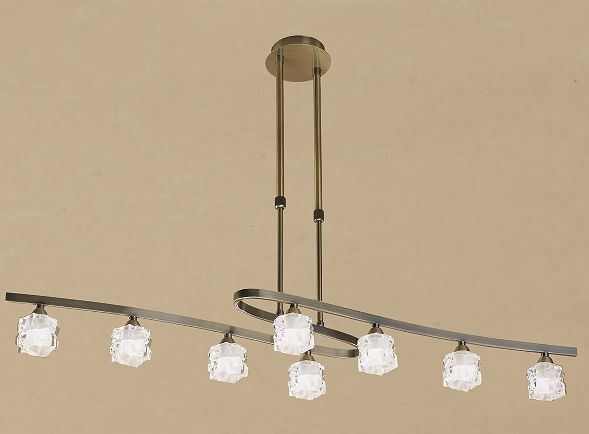 Ice AB Ceiling Lights Mantra Linear Fittings